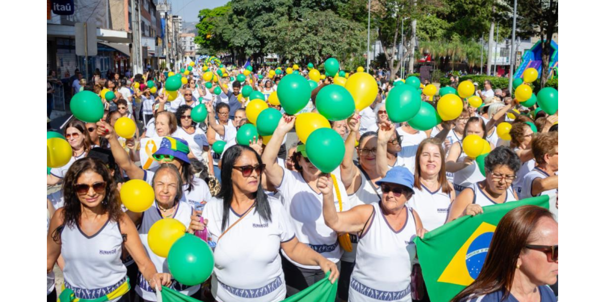 Timóteo celebra o 7 de Setembro com desfile que une educação, civismo e futuro